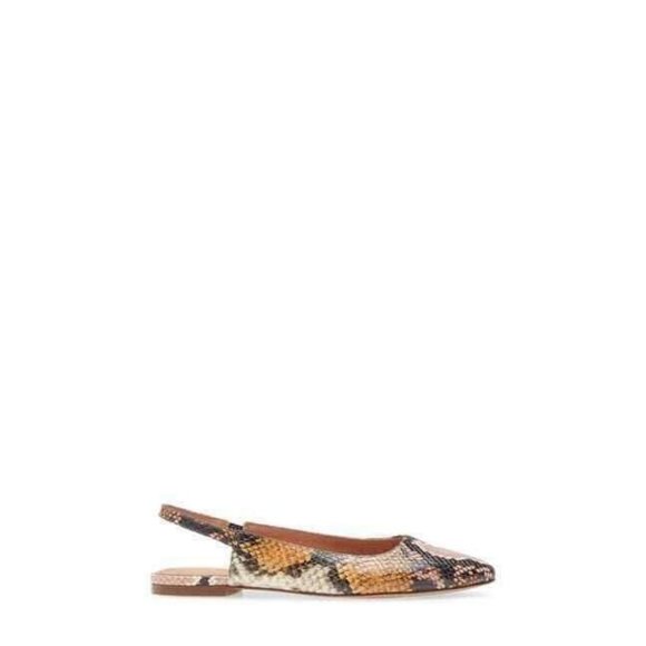 Madewell Women's Margo Snakeskin Flat Shoes Sandal NEW - Picture 5 of 10